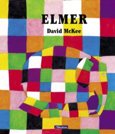 Imagen del cuento sobre diversidad "Elmer", el elefante que quería ser como los demás